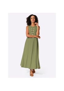Casual Looks A-Linien-Kleid &raquo;Sommer-Kleid&laquo; Nahttasche gr&uuml;n, Gr&ouml;&szlig;e 52