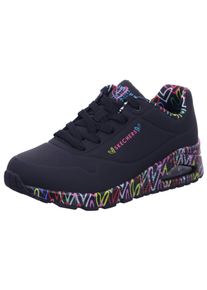 Skechers Baskets basses 'Schn&uuml;rschuh 155506 BBK Kunststoff (Synthetik) in schwarz' Femme noir taille 36