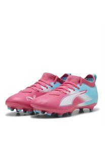 Puma Kinder/Kinder Ultra 5 Match Stevige Grond Voetbalschoenen (Roze/Wit)