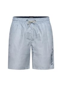Crosshatch Heren Layotta Geometrisch Patroon Zwemshorts (Licht Steen)