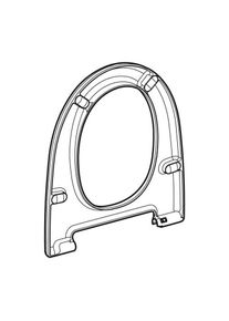 Geberit WC-Sitz 243215111 wei&szlig;, zu AquaClean Mera Classic