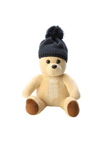 Castore Gebreide muts met pompon (Blauw)