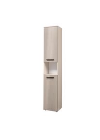 Mid.you Hochschrank, Schwarz, Kaschmir, Kunststoff, 2 F&auml;cher, 35x194x30 cm, stehend, Badezimmer, Badm&ouml;bel, Hochschr&auml;nke