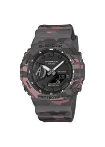 Casio, Armbanduhr, GA-2100CM-8AER, Mehrfarbig, Pink, Schwarz, Grau, (Chronograph, 45.50 mm)