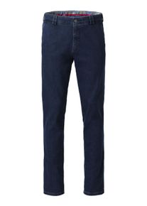 5-Pocket-Jeans MEYER "Roma", Herren, Gr. W34/L32, L&auml;nge 32, blau (dunkelblau), Obermaterial: 93% Baumwolle CO. 6% Polyester PES. 1% Elasthan EL., uni, modern fit, Jeans 5-Pocket-Jeans, aus Stretch-Denim mit Dehnbund
