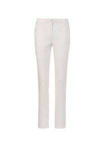 Stoffhose GOLDNER "Kurzgr&ouml;&szlig;e Baumwollhose mit Dehnbund", Damen, Gr. 24, K-Gr, wei&szlig; (cremewei&szlig;), Obermaterial: 98% Baumwolle CO. 2% Elasthan EL., normal, Hosen Stoffhose, Ohne