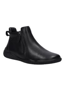 Stiefelette Josef Seibel "Wynona 16, black-black", Damen, Gr. 40, schwarz (schwarz, schwarz), Obermaterial: 100% Rindsleder Leather cow., Schuhe Stiefelette