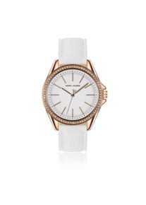 Quarzuhr MARC LAUDER "MB8-S098R", rosa (wei&szlig;), Armbanduhren, Damen, Quarzuhr