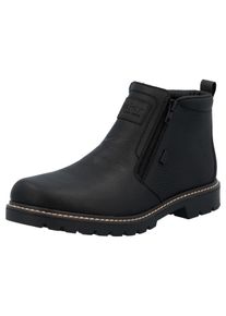 Winterstiefelette Rieker, Herren, Gr. 43, schwarz, Glattleder, unifarben, Basic, Schuhe Winterstiefelette, Winterboots, Outdoorstiefelette mit RiekerTEX-Membran