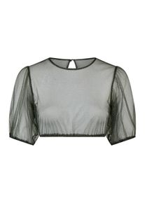 Spieth & Wensky Dirndlbluse SPIETH & WENSKY "Spieth & Wensky Dirndlbluse Karibik", Damen, Gr. 40, gr&uuml;n (oliv), Obermaterial: 100% Polyester PES., gepunktet, regular fit, Rundhals, Blusen Dirndlbluse, mit 1/2-&Auml;rmeln