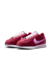 Sneaker Nike Sportswear "Cortez Textile", Damen, Gr. 39, tough rot, lt magenta, wei&szlig;, safety orange, Leder, Textil, Schuhe Sneaker
