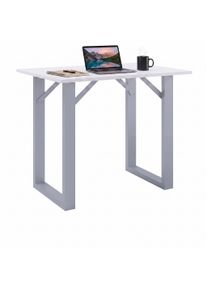 Bartisch Vcm "Holz Bartisch Stehtisch Tisch Tresen Xona 140x50", wei&szlig; (silber, wei&szlig;), B:140cm T:50cm, Tische, Bartisch