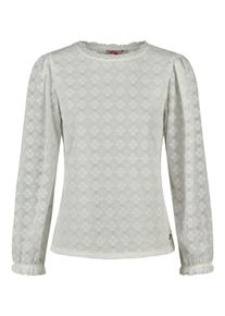 Spieth & Wensky Klassische Bluse SPIETH & WENSKY "Spieth & Wensky Trachtenbluse Kiara", Damen, Gr. 46, wei&szlig; (offwei&szlig;), Obermaterial: 90% Polyamid PA. 10% Elasthan EL., gebl&uuml;mt, modern fit, Rundhals, Blusen Klassische Bluse, mit klassischem Kragen