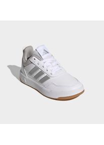 Sneaker adidas Sportswear "TENSAUR SPORT 3.0 K", M&auml;dchen, Gr. 40, wei&szlig; (cloud wei&szlig;, silber metallic, grau two), Synthetik, Textil, Schuhe Sneaker, f&uuml;r Kinder & Jugendliche