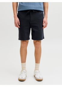 Jack & Jones Shorts JACK & JONES "JPSTACE NEO JOGGER SHORTS REG SN", Herren, Gr. XXL, N-Gr, schwarz (schwarz navy), Web, Obermaterial: 72% Baumwolle, 23% Polyester, 5% Elasthan, unifarben, kniefrei, Hosen Shorts
