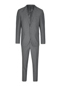 Anzug SteffenKlein "SteffenKlein Anzug", Herren, Gr. 106, N + S Gr, grau, Obermaterial: 65% Polyester PES. 35% Viskose CV. Futter: 100% Polyester PES. 100% Polyester PES., uni, slim fit, Anz&uuml;ge Anzug, Slim Fit