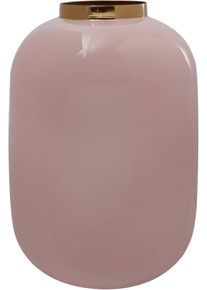 Dekovase Kayoom "Vase Art Deco 355", grau, B:16cm H:25cm T:16cm &Oslash;:16cm, Metall, Vasen, Dekovase