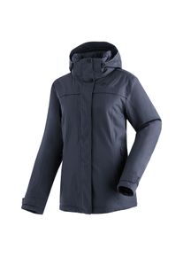 Winterjacke Maier Sports "Lisbon", Damen, Gr. 96, grau (dunkelblau), 100% Polyester, Jacken Winterjacke, warme Damen Jacke, wattierte Regenjacke, wasserdicht + atmungsaktiv