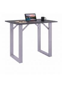 Bartisch Vcm "Holz Bartisch Stehtisch Tisch Tresen Xona 140x50", schwarz (silber, anthrazit), B:140cm T:50cm, Tische, Bartisch