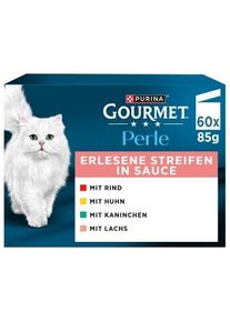 GOURMET Perle Bandes exquises en sauce Vari&eacute;t&eacute; Mix 60x85g