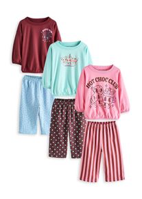 Next Pyjama Filles aqua / bleu clair / rouille / rose clair taille 92