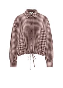 WE Fashion Bl&uacute;z Női kr&eacute;m / burgundi v&ouml;r&ouml;s , M&eacute;ret XXXL
