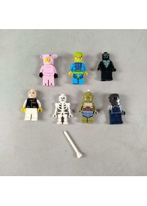 Lego Bundle 8x Minifiguren & Zubeh&ouml;re | mehrfarbig