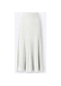 Heine, Damen, Strickrock, ecru, 34, mit 50% Viskose (ECOVERO)