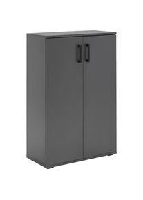 Xora Schuhschrank, Anthrazit, Kunststoff, 5 F&auml;cher, 70x106x33.4 cm, Typenauswahl, Beim&ouml;bel erh&auml;ltlich, stehend, Garderobe, Schuhaufbewahrung, Schuhschr&auml;nke