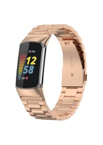 Cover-Discount Fitbit Charge 6 - Edelstahl Armband Maschen (Edelstahl), Uhrenarmband, Rosa