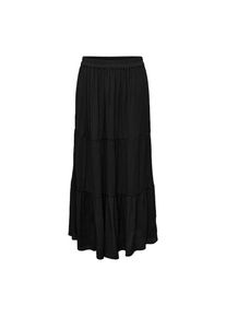 Only CARMAKOMA Maxirock &raquo;CARMIKKA LONG SKIRT WVN NOOS&laquo; mit Volant schwarz, Gr&ouml;&szlig;e L (50/52)