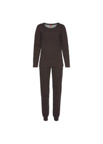s.Oliver Pyjama Packung, 4-teilig, inklusive Schlafmaske und Scrunchie schwarz, Gr&ouml;&szlig;e 32/34