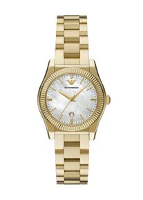 Emporio Armani Kvinnor Analog klocka guld / p&auml;rlvit Storlek One Size