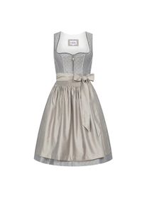 N&uuml;bler N&uuml;bler Dirndl &raquo;Midi Dirndl Georgina&laquo; grau, Gr&ouml;&szlig;e 36
