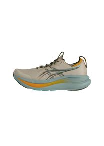 ASICS Fut&oacute;cipők 'GEL-NIMBUS 28 TR' F&eacute;rfi s&ouml;t&eacute;t b&eacute;zs / t&uuml;rkiz / antracit / narancs , M&eacute;ret 9,5