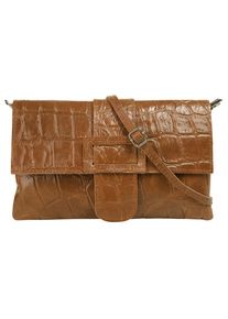 CLUTY Abendtasche echt Leder, Made in Italy