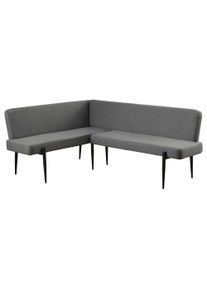 Eckbank OTTO HOME "Frida", anthrazit, schwarz, B:210cm H:88cm T:160cm, Stoff, Sitzb&auml;nke, Eckbank, Federkern, pflegeleichtem Velours oder Webstoff Bezug, Breite 210 cm