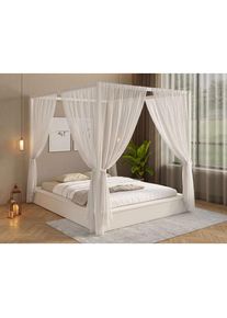 OTTO home Himmelbett &raquo;Usella, Bett, Bettgestell, hohe Belastbarkeit bis 180 kg&laquo; B/T/H: 189/229,1/200 cm, aus massiver Kiefer in Kombination mit MDF, 