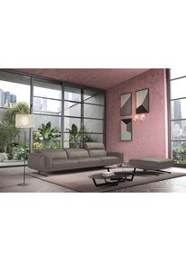 3-Sitzer Egoitaliano "Gloria, super bequem, hochwertige Verarbeitung, edles Design, Megasofa", braun (mud), B:327cm H:96cm T:109cm, Luxus-Micofaser Lederoptik (100% Polyester) ist ein neues technisches Gewebe mit einem visuellen und taktilen Aspekt, der dem Nubuk sehr nahe kommt, mit innovativen Eigenschaften. Seine au&szlig;erordentliche Weichheit kommt von einem exklusiven Produktionsprozess, der Unre