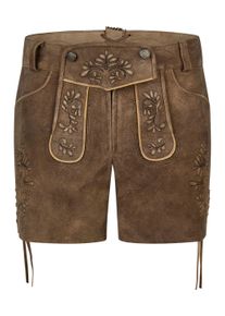 Spieth & Wensky Lederhose SPIETH & WENSKY "Spieth & Wensky Lederhose Kyla", Damen, Gr. 32, N-Gr, braun (patina, st braun), Obermaterial: 100% Lammleder LEL., uni, regular fit, Hosen Lederhose