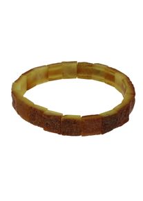 Armband OSTSEE-SCHMUCK "OSTSEE-SCHMUCK Armband matt Armband matt", braun (wei&szlig;, neutral), Armb&auml;nder, Damen, 19cm, Bernstein, Armband