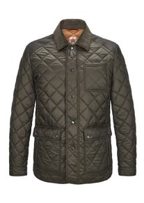 Steppjacke Milestone "MSSantos", Herren, Gr. 52, gr&uuml;n (oliv), Obermaterial: 100% Polyamid PA., uni, regular fit, Jacken Steppjacke, Ledereins&auml;tze an Schultern und Ellbogen