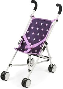 Bayer Chic 2000 Puppenbuggy CHIC2000 "Roma, Mini-Buggy", lila (stars lila), Puppenwagen, KinderB:29cm H:57cm T:50cm, Kunststoff, Metall, Stoff, Puppenbuggy, B:29cm H:57cm T:50cm