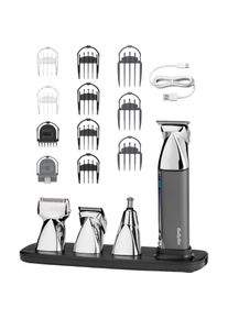 BaByliss Multifunktionstrimmer &raquo; Super-X Metal 15-in-1 Multitrimmer f&uuml;r Bart & K&ouml;rper, MT996E&laquo; 4 Aufs&auml;tze 15 Aufs&auml;tze und Kammf&uuml;hrungen, USB-