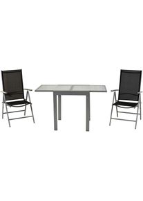 Merxx Balkonset &raquo;Amalfi&laquo; mit ausziehbarem Tisch: 65/ 130 cm