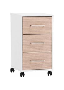 Schildmeyer Rollcontainer &raquo;METZ, 3 Schubk&auml;sten, f&uuml;hlbare Holzstruktur, MADE IN GERMANY&laquo; 1 Stk. tlg. Canello Dekor mit f&uuml;hlbarer Holzstruktur, Made in 