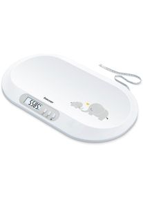 Beurer Personenwaage &raquo;BY 90 Babywaage&laquo; mit innovativer Bluetooth -Verbindung zur App und integriertem Ma&szlig;band