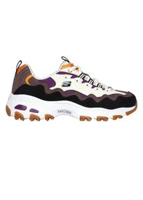 Skechers DLites Classic-sportschoenen voor kinderen (Natuurlijk/Paars)