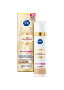 Nivea Gesichtsfluid &raquo;LUMINOUS630 ANTI-PIGMENTFLECKEN CC FLUID 3IN1 MITTEL LSF 30&laquo; mit mikroverkapselten Farbpigmenten, f&uuml;r alle Hauttypen