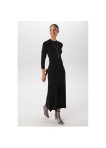 Aniston SELECTED Strickkleid mit kleinem Stehkragen - NEUE KOLLEKTION schwarz, Gr&ouml;&szlig;e 34